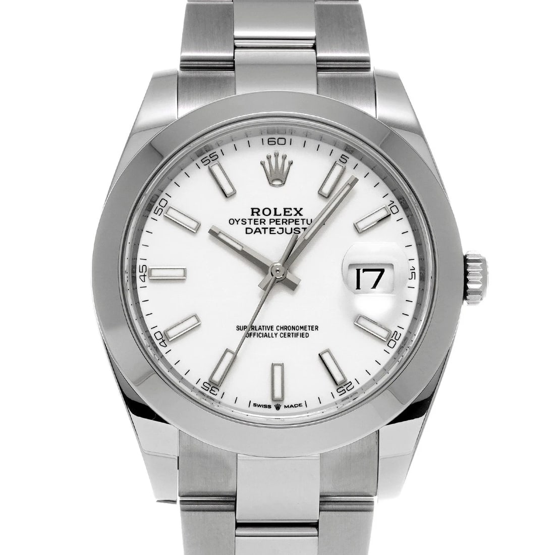 ROLEX DATEJUST WHITE WATCH: ROLEX Datejust white WATCH Brand: ROLEX Type: Wristwatch Material: Band Material Stainless steel, Case Material Stainless steel Color: Dial Color white Size: Case H/about 41mm W/about 41mm D/about