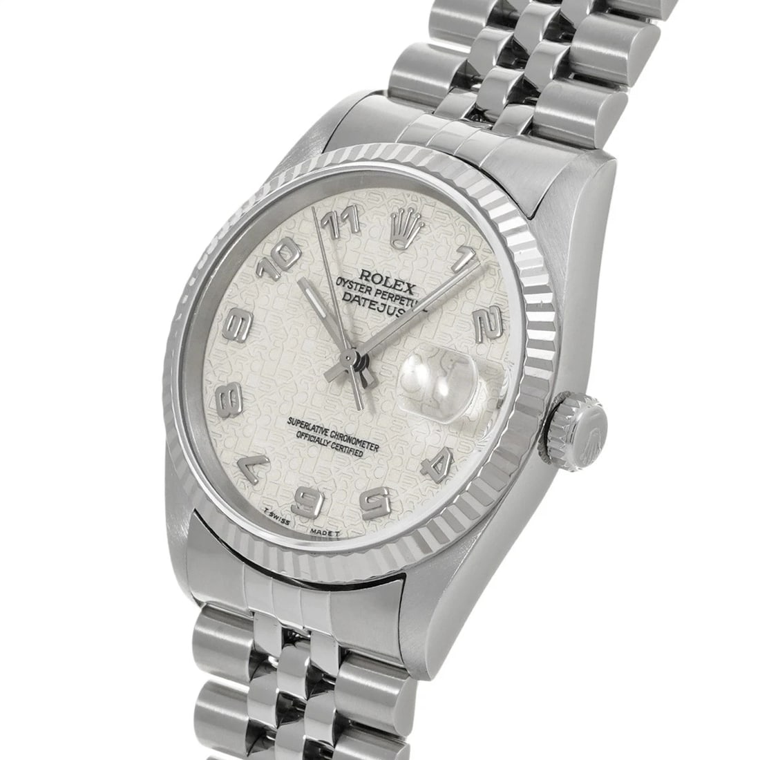 ROLEX DATEJUST IVORY COMPUTER WATCH - 2