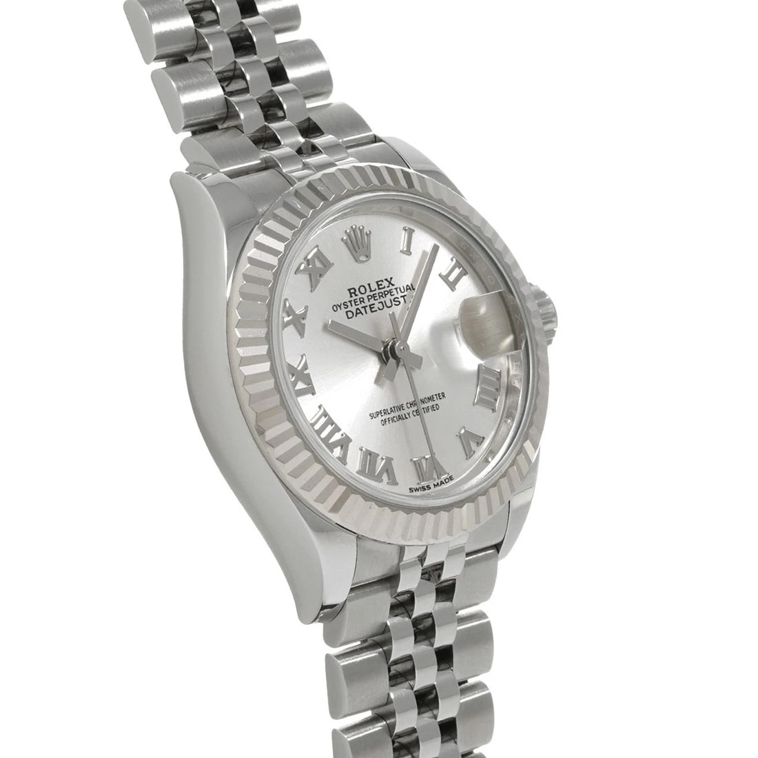 ROLEX DATEJUST SILVER WATCH - 3