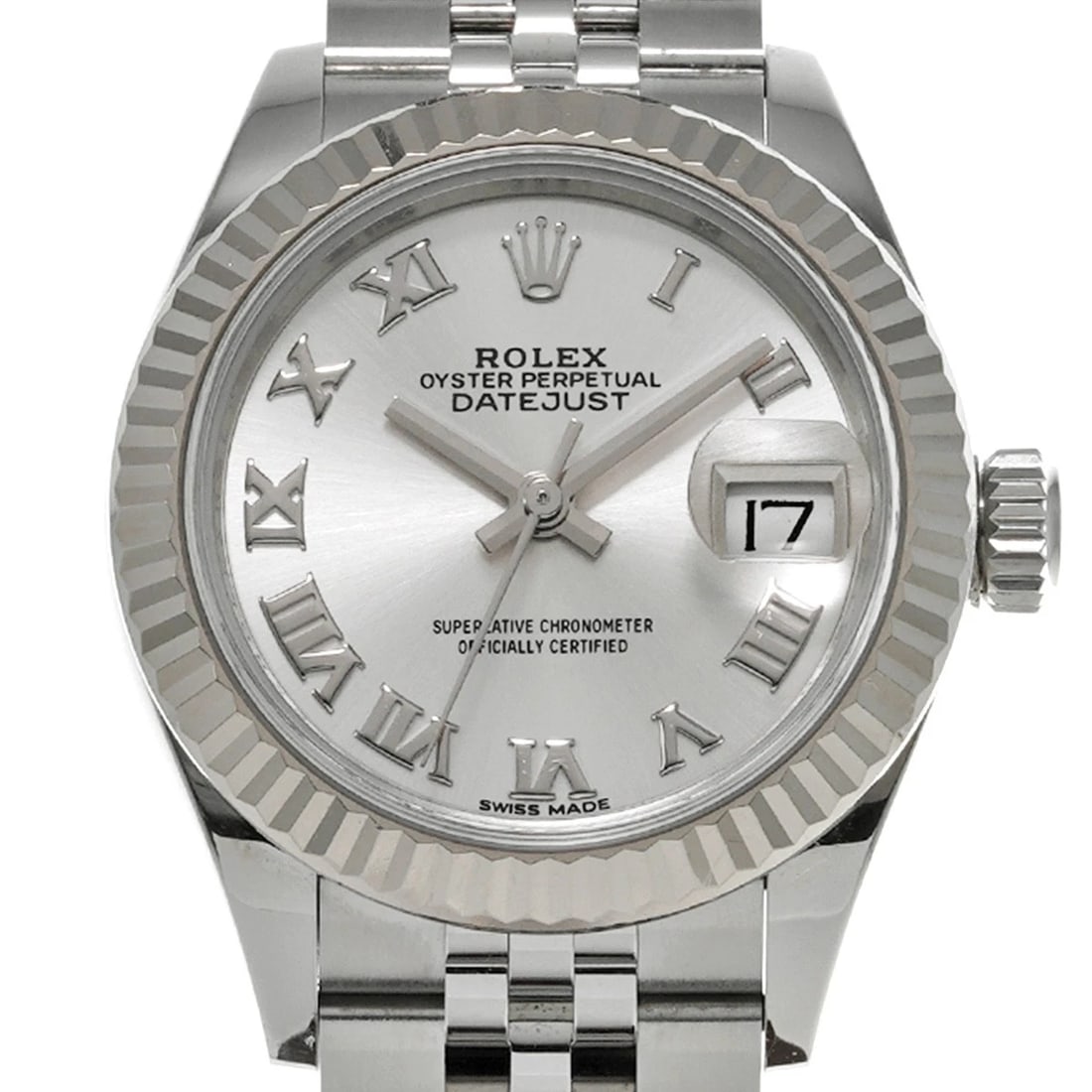 ROLEX DATEJUST SILVER WATCH - 5