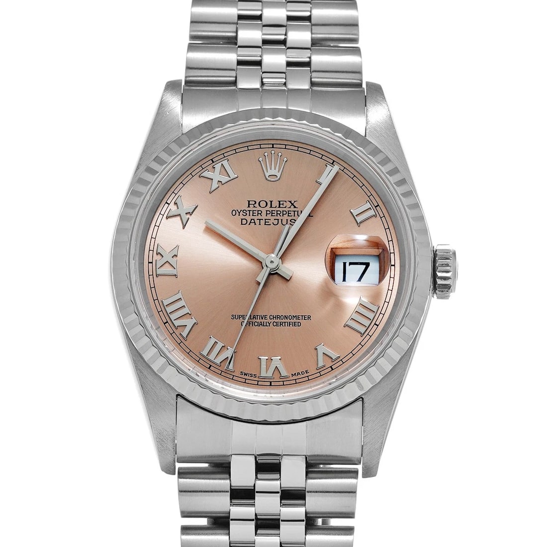 ROLEX DATEJUST PINK WATCH (1 of 4)