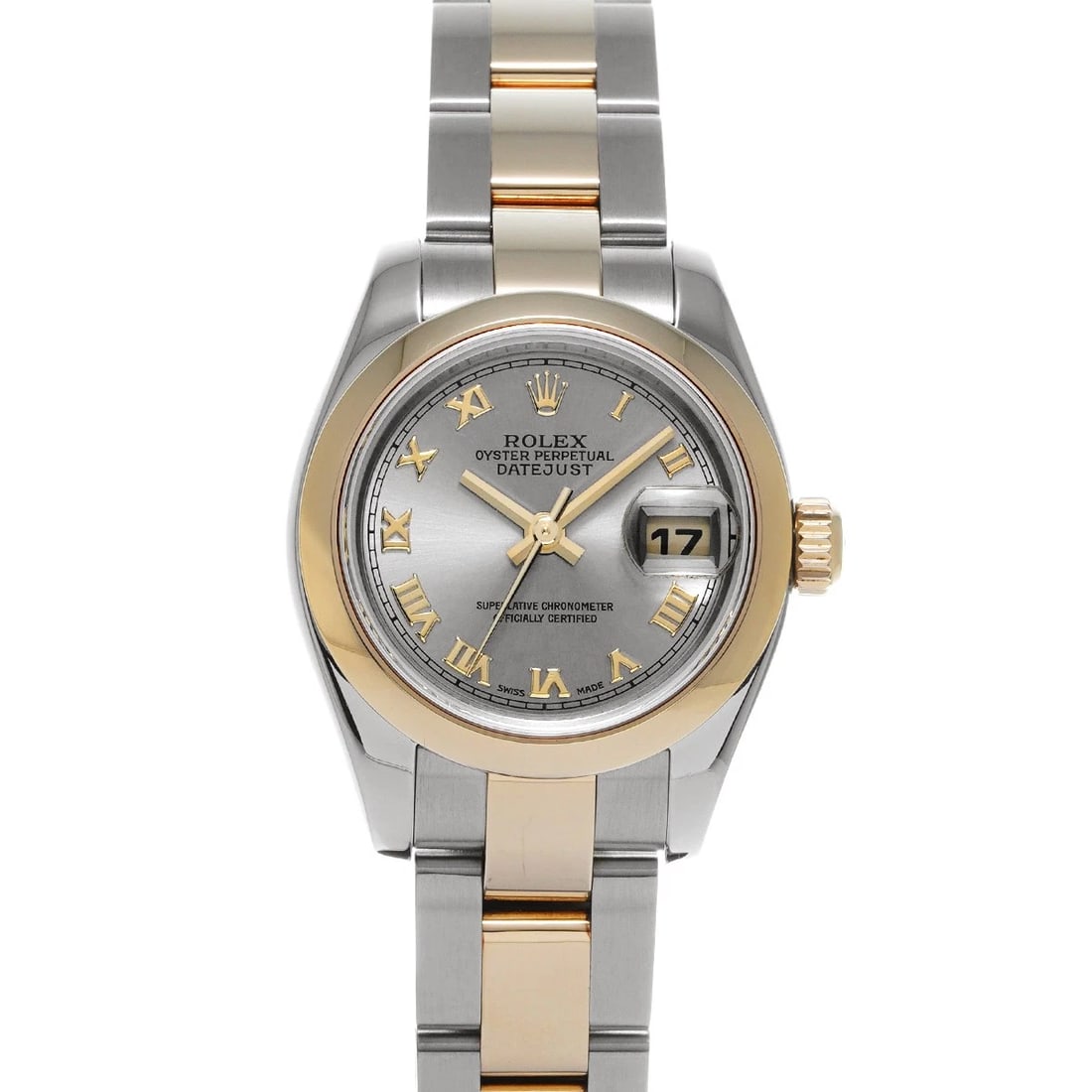 ROLEX DATEJUST GRAY WATCH: ROLEX Datejust gray WATCH Brand: ROLEX Type: Wristwatch Material: Band Material Stainless steel/Yellow Gold, Case Material Stainless steel Color: Dial Color gray Size: Case H/about 26mm W/about 26