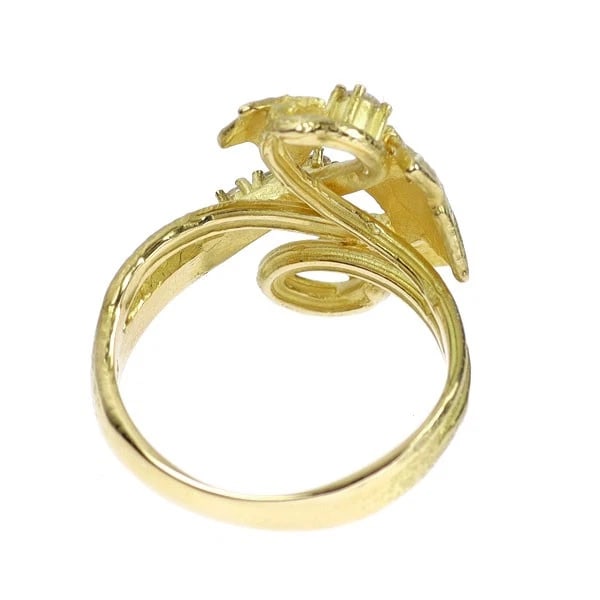 K18YG DIAMOND RING - 2