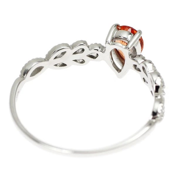 PT950 PAKISTANI TRIPLITE DIAMOND RING - 2