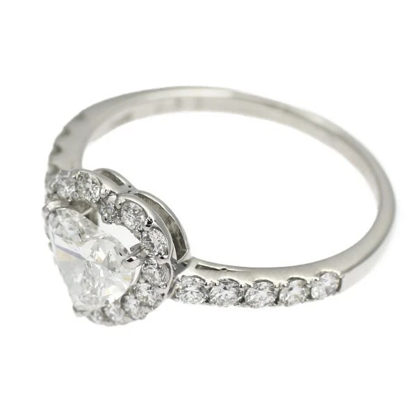 PT950 HEART SHAPE DIAMOND RING - 2