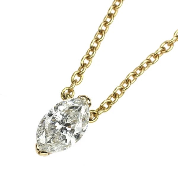 HEIWADO TRADING K18YG DIAMOND PENDANT NECKLACE: Heiwado Trading K18YG Diamond Pendant Necklace Brand: None Type: pendant necklace Material: Metal K18YG Main Stone/Creation Natural Color: Gold Size: Necklace: Chain Length
