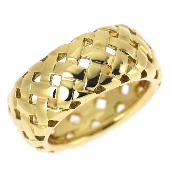TIFFANY K18YG RING MINEVERLY: Tiffany K18YG Ring Mineverly Brand: Tiffany Type: ring Material: Metal K18YG Color: Gold Size: 4.5 US Accessories: None Accessories Notice: When purchasing pre-owned goods, please refer to