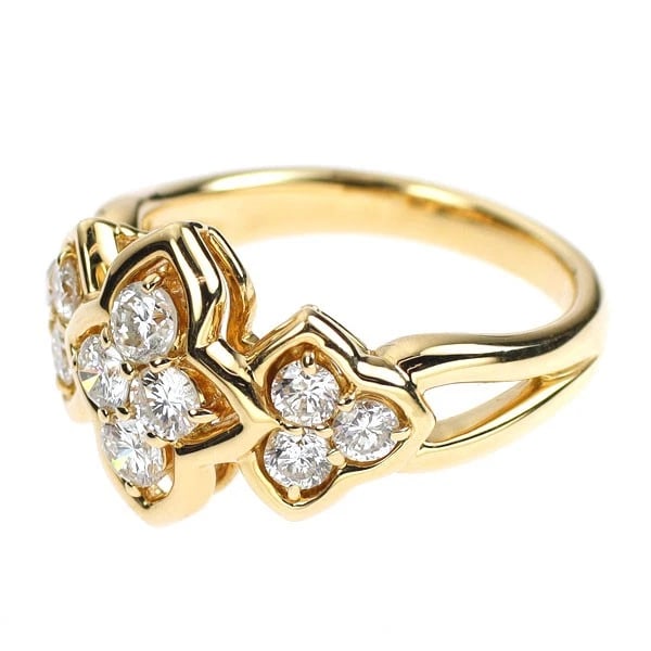 K18YG DIAMOND RING - 2