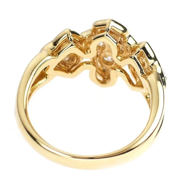 K18YG DIAMOND RING - 3