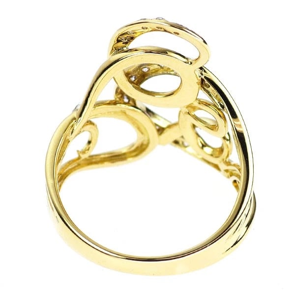 K18YG DIAMOND RING - 2