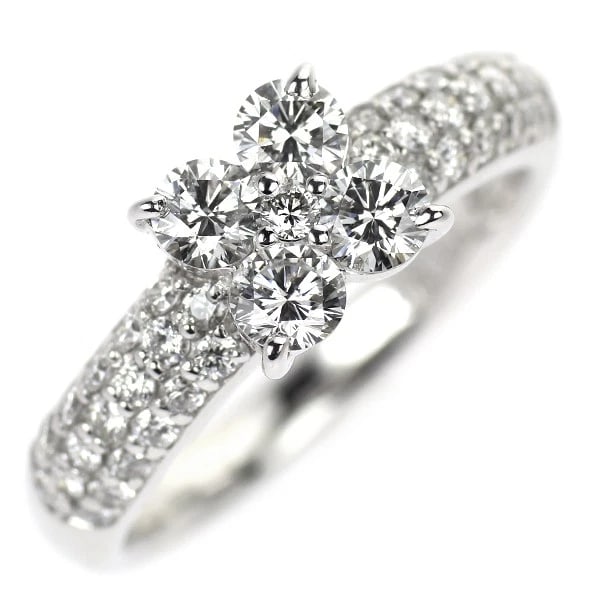 PONTEVECCHIO K18WG DIAMOND RING: Pontevecchio K18WG diamond ring Brand: Pontevecchio Type: ring Material: Metal K18WG Main Stone/Creation Natural Color: None Size: 5.5 - 5.75 US Accessories: None Accessories Notice: When