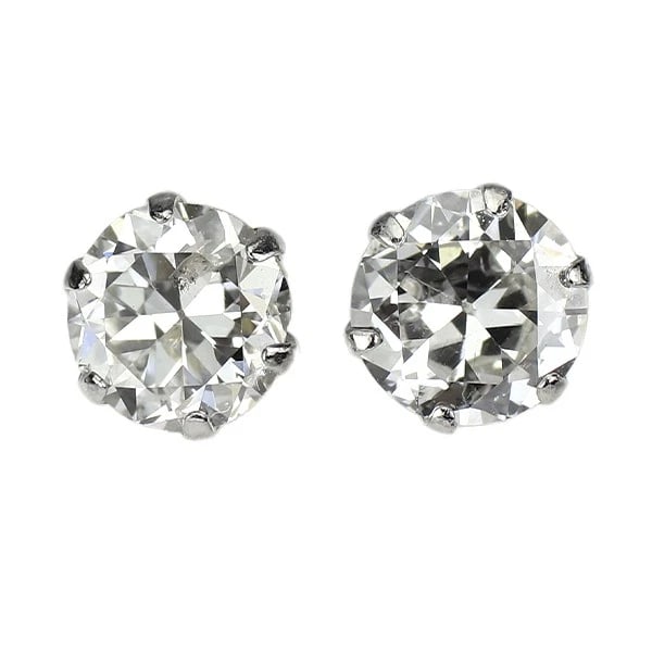 PT900 CIRCULAR BRILLIANT CUT DIAMOND EARRINGS: Pt900 Circular Brilliant Cut Diamond Earrings Brand: None Type: piercing Material: Metal Pt900 Main Stone/Creation Natural Color: Platinum Size: Length/Width/Diameter4.4Width/Thickness4.8 