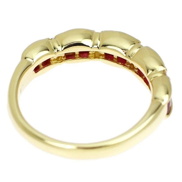 K18YG RUBY DIAMOND RING - 2