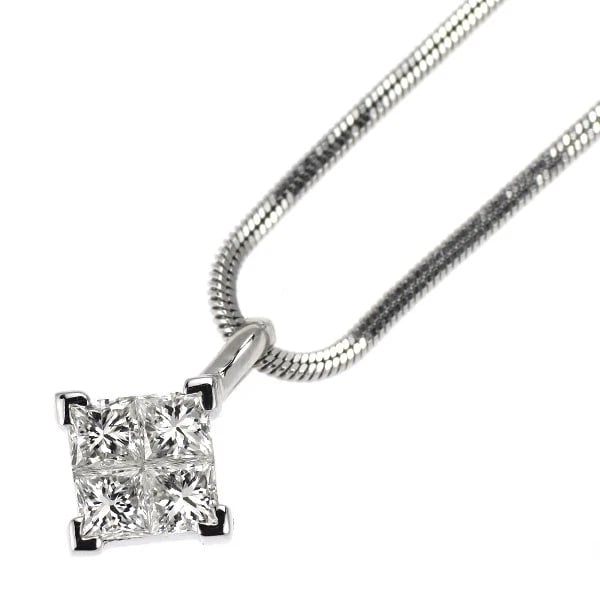 PT900/ PT850 DIAMOND PENDANT NECKLACE: Pt900/ Pt850 Diamond Pendant Necklace Brand: None Type: pendant necklace Material: Metal Pt850 Main Stone/Creation Natural Color: Platinum Size: Necklace: Chain Length ?47