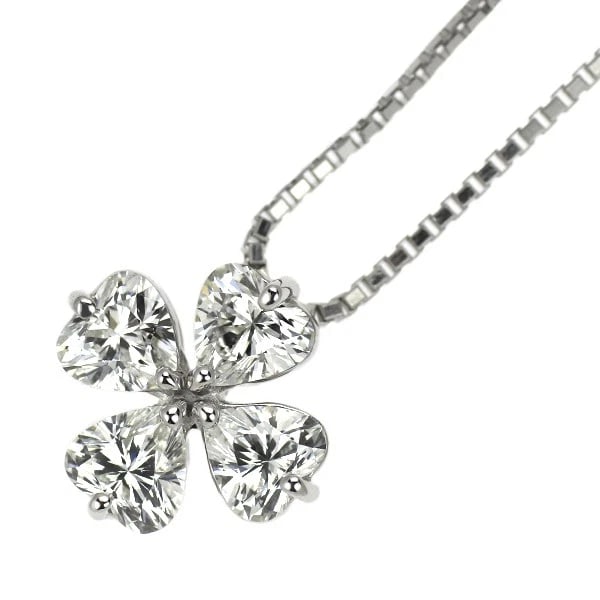 PT900/ PT850 HEART SHAPE DIAMOND PENDANT NECKLACE: Pt900/ Pt850 Heart Shape Diamond Pendant Necklace Brand: None Type: pendant necklace Material: Metal Pt900/ Pt850 Main Stone/Creation Natural Color: Platinum Size: Necklace: Chain Length ?45 Lengt