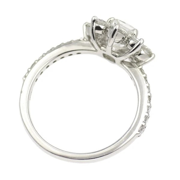 PT950 PRINCESS CUT DIAMOND RING - 2