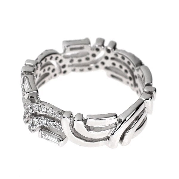 K18WG DIAMOND RING - 2