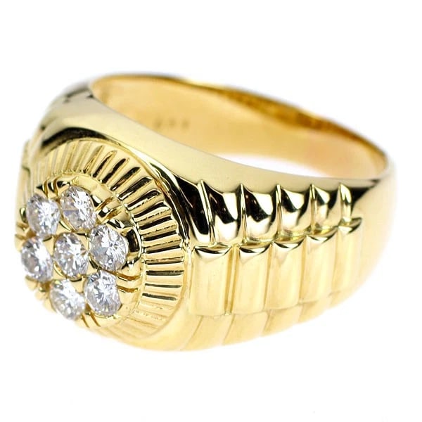 K18YG DIAMOND RING - 2