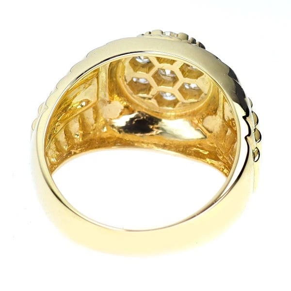 K18YG DIAMOND RING - 3