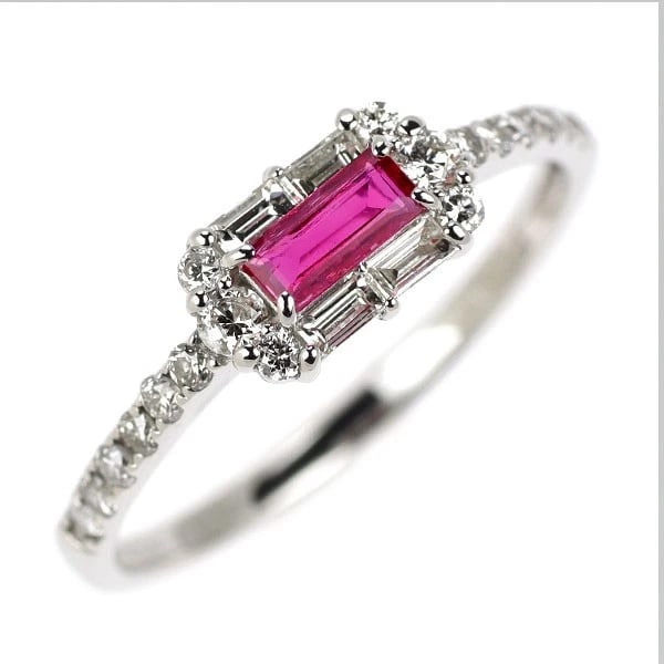 PT950 RUBY DIAMOND RING (1 of 2)