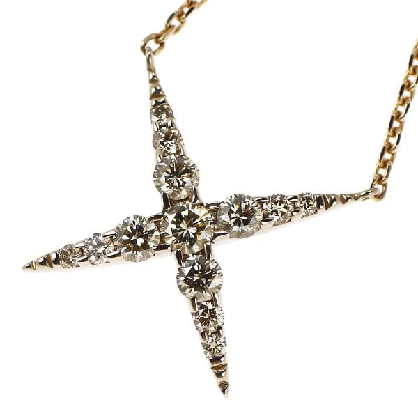 KASHIKEY K18BG BROWN DIAMOND PENDANT NECKLACE: Kashikey K18BG Brown Diamond Pendant Necklace Brand: Kashikey Type: pendant necklace Material: Metal K18BG Main Stone/Creation Natural Color: None Size: Necklace: Chain Length