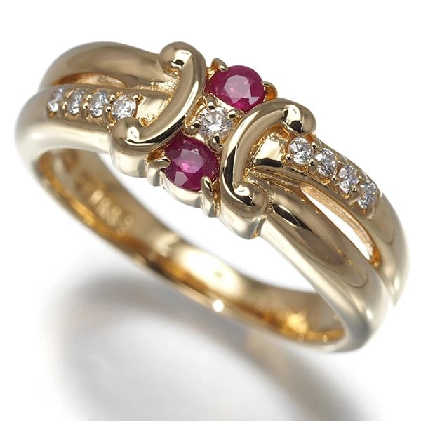 CELINE RING RUBY DIAMOND MACADAM (1 of 3)