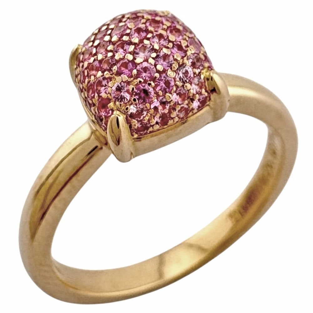 TIFFANY&CO. RING K18 PINK GOLD PINK: TIFFANY&Co. Ring K18 Pink Gold Pink Brand: Tiffany&co. Type: Ring Material: K18 Pink Gold Main Stone/Creation Pink sapphire Color: Pink gold Size: US 6 Accessories: None Accessories Notice: