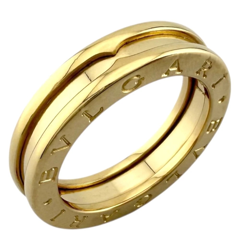 BVLGARI RING K18 YELLOW GOLD: BVLGARI Ring K18 yellow gold Brand: BVLGARI Type: Ring Material: K18 yellow gold Color: gold Size: US 6 1/8 Accessories: None Accessories Notice: When purchasing pre-owned goods, please re