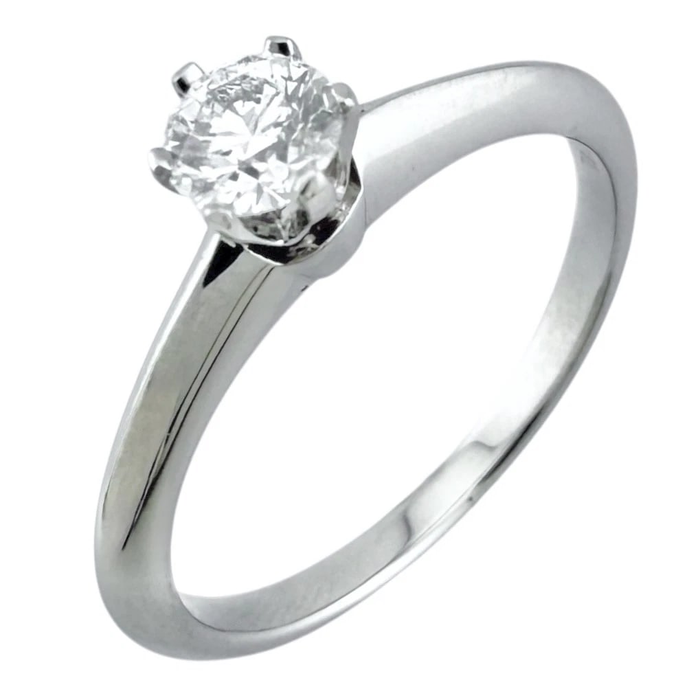 TIFFANY&CO. RING PT950PLATINUM DIAMOND: TIFFANY&Co. Ring Pt950Platinum diamond Brand: Tiffany&co. Type: Ring Material: Pt950Platinum Main Stone/Creation Natural Color: Silver Size: US 5 3/4 Accessories: None Accessories Notice: