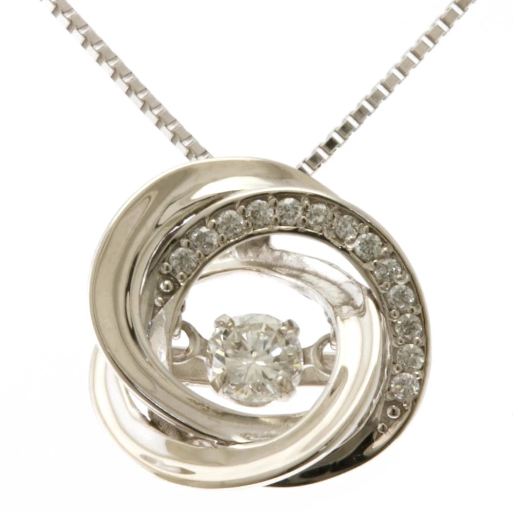 NECKLACE K18 WHITE GOLD DIAMOND (1 of 4)