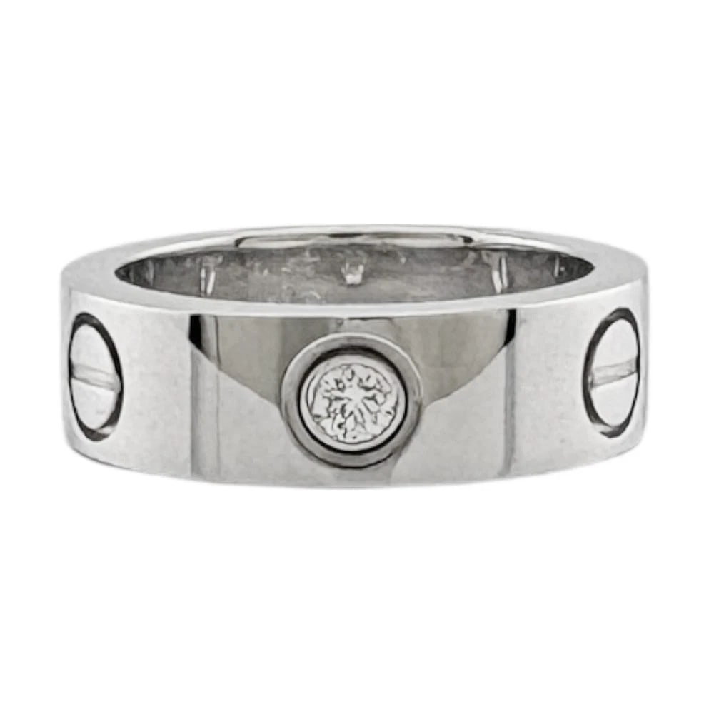 CARTIER RING K18 WHITE GOLD DIAMOND (1 of 4)