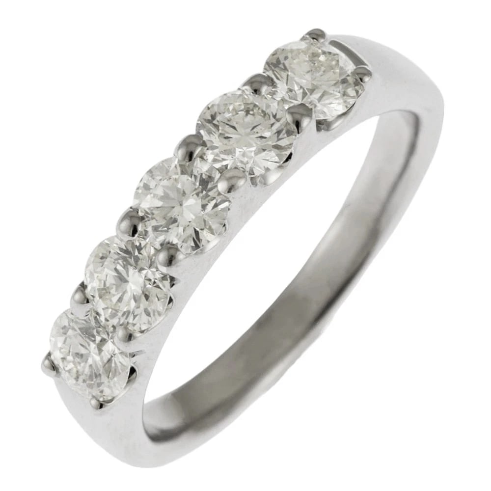 RING K18 WHITE GOLD DIAMOND: Ring K18 white gold diamond Brand: Unbranded Type: Ring Material: K18 white gold Main Stone/Creation Natural Color: Silver Size: US 6 3/4 Accessories: None Accessories Notice: When purchasing