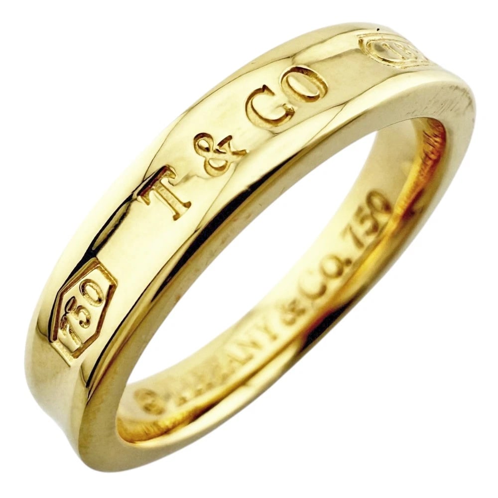 TIFFANY&CO. RING K18 YELLOW GOLD: TIFFANY&Co. Ring K18 yellow gold Brand: Tiffany&co. Type: Ring Material: K18 yellow gold Color: gold Size: US 6 1/2 Accessories: None Accessories Notice: When purchasing pre-owned goods,