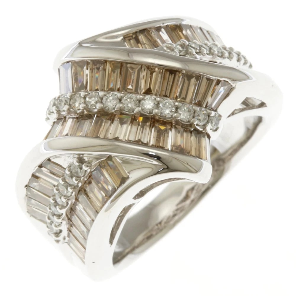 RING K18 WHITE GOLD DIAMOND LARGE (1 of 6)