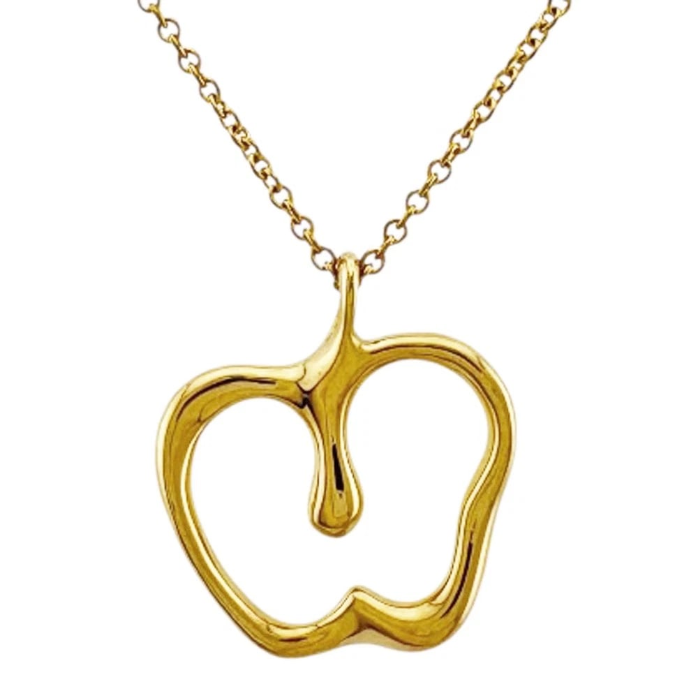 TIFFANY&CO. NECKLACE K18 YELLOW GOLD: TIFFANY&Co. Necklace K18 yellow gold Brand: Tiffany&co. Type: Necklace Material: K18 yellow gold Color: gold Size: Size(CM) Total Length:41cm Chain width:1.0mm Top:W15.5mm x H17.0mm 
