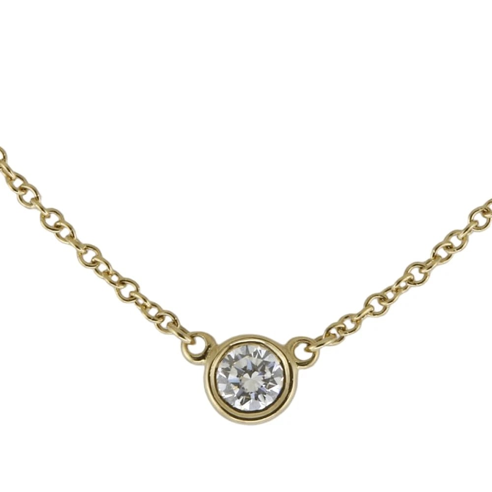 TIFFANY&CO. NECKLACE K18 YELLOW GOLD DIAMOND: TIFFANY&Co. Necklace K18 yellow gold diamond Brand: Tiffany&co. Type: Necklace Material: K18 yellow gold Main Stone/Creation Natural Color: gold Size: Size(CM) Total Length:41cm Chain width:1.0mm