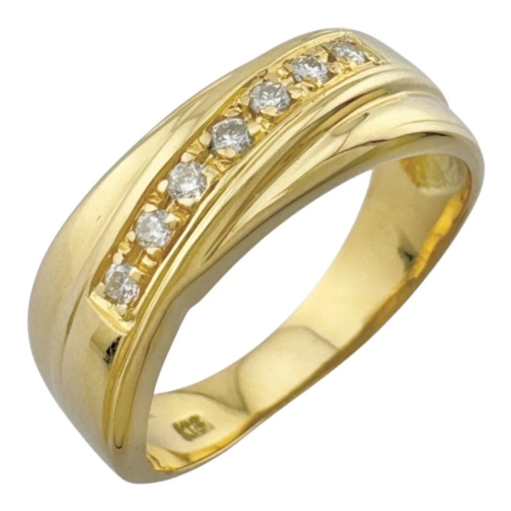 RING K18 YELLOW GOLD DIAMOND (1 of 4)