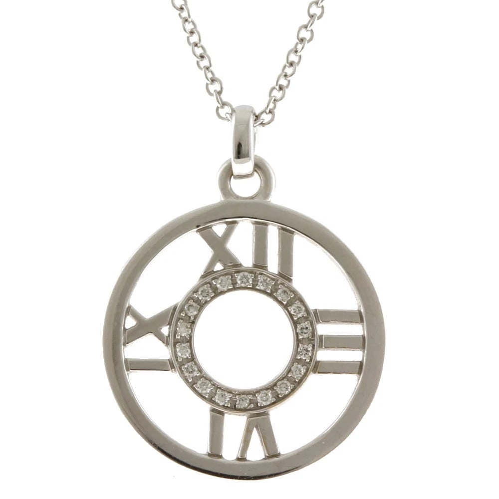TIFFANY&CO. NECKLACE K18 WHITE GOLD DIAMOND: TIFFANY&Co. Necklace K18 white gold diamond Brand: Tiffany&co. Type: Necklace Material: K18 white gold Main Stone/Creation Natural Color: Silver Size: Size(CM) Total Length:41cm Chain width:1.5mm