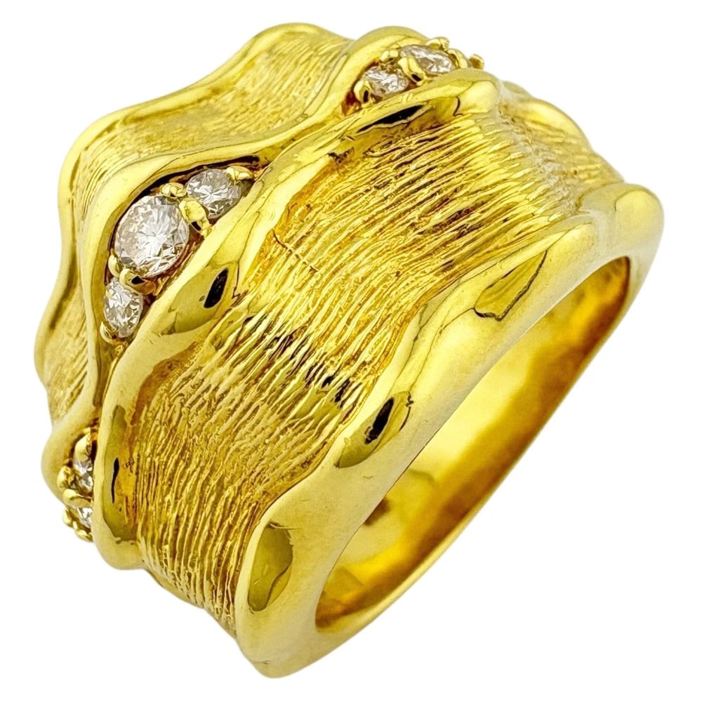 RING K18 YELLOW GOLD DIAMOND (1 of 6)