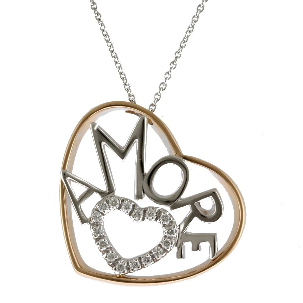 PONTE VECCHIO NECKLACE K18 WHITE GOLD K18 PINK GOLD DIAMOND: Ponte Vecchio Necklace K18 white gold K18 Pink Gold diamond Brand: Ponte Vecchio Type: Necklace Material: K18 white gold Main Stone/Creation Natural Color: Pink gold Size: Size(CM) Total