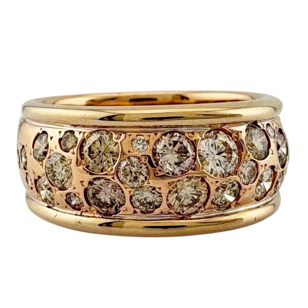 KASHIKEY RING K18 PINK GOLD DIAMOND BROWN: KASHIKEY Ring K18 Pink Gold diamond Brown Brand: KASHIKEY Type: Ring Material: K18 Pink Gold Main Stone/Creation Natural Color: Pink gold Size: US 6 1/2 Accessories: None Accessories Notice: