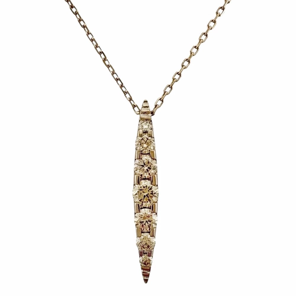 KASHIKEY NECKLACE K18 GOLD DIAMOND BROWN GOLD BROWN DIAMOND: KASHIKEY Necklace K18 Gold diamond Brown Gold Brown Diamond Brand: KASHIKEY Type: Necklace Material: K18 Gold Main Stone/Creation Natural Color: gold Size: Size(CM) Total Length:45cm Chain