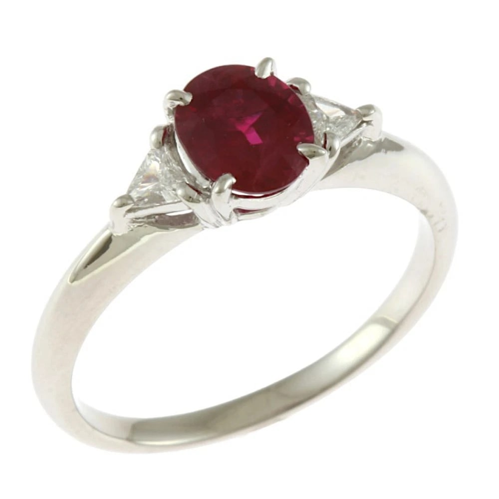 TASAKI RING PT900 NATURAL CORUNDUM RUBY (1 of 2)