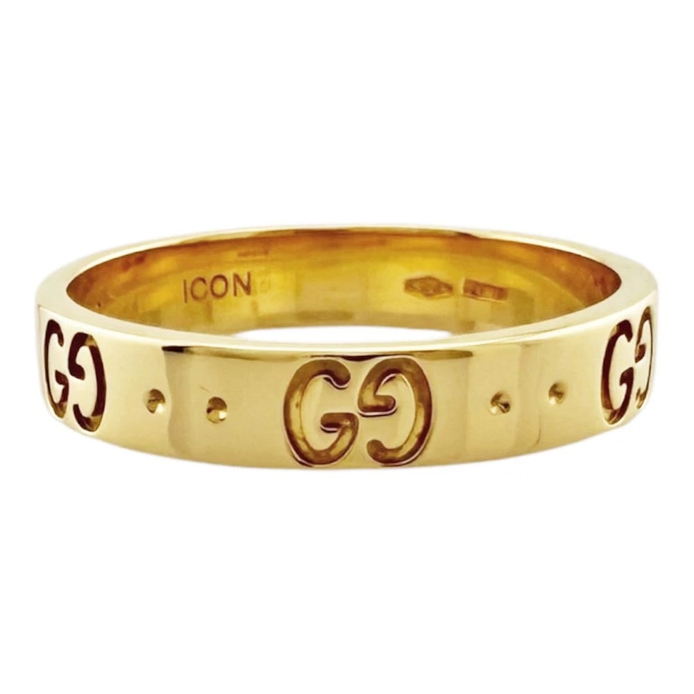 GUCCI RING K18 YELLOW GOLD ICON (1 of 2)