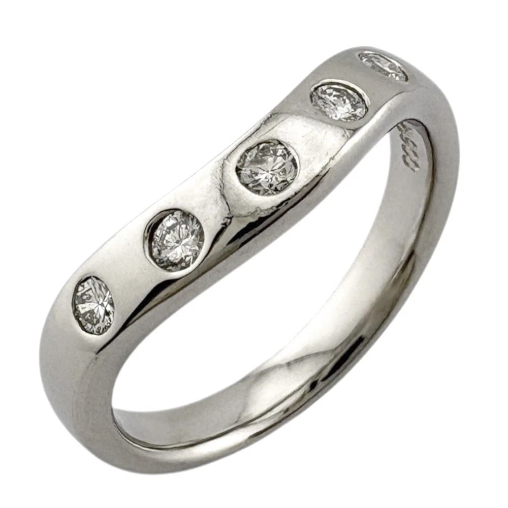 RING PT900PLATINUM DIAMOND: Ring Pt900Platinum diamond Brand: Unbranded Type: Ring Material: Pt900Platinum Main Stone/Creation Natural Color: Silver Size: US 5 3/8 Accessories: None Accessories Notice: When purchasin