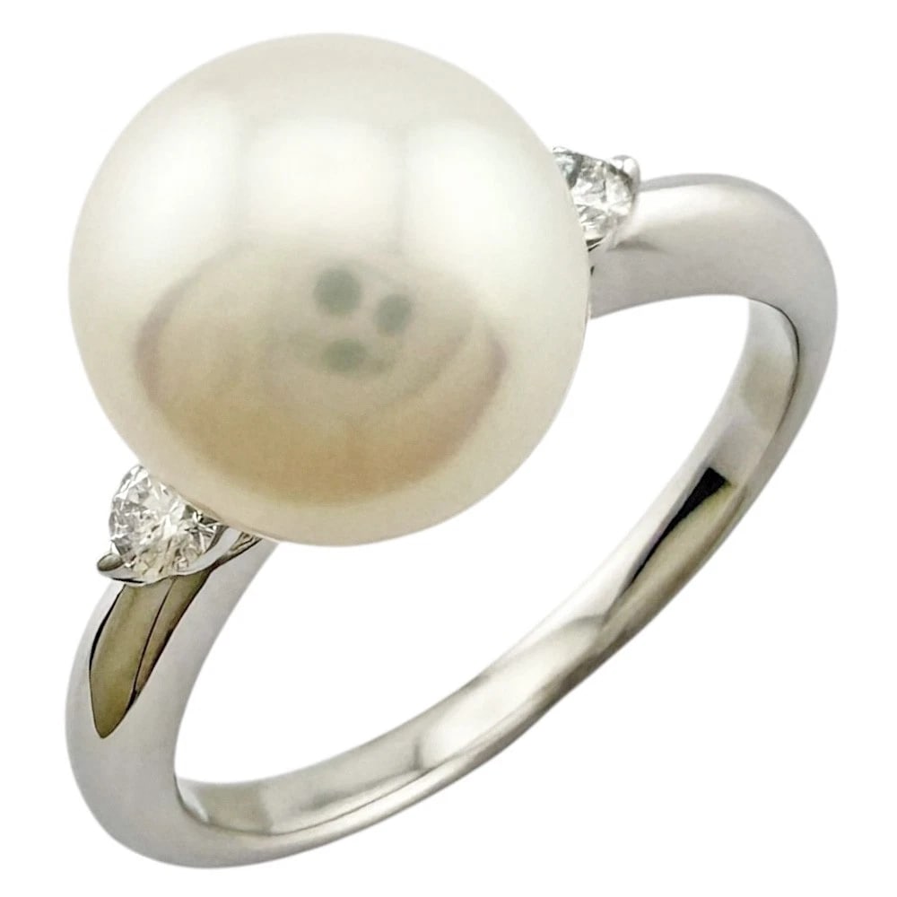 TASAKI RING PT900PLATINUM DIAMOND PEARL: TASAKI Ring Pt900Platinum diamond Pearl Brand: TASAKI Type: Ring Material: Pt900Platinum Main Stone/Creation Natural Color: Silver Size: US 6 1/8 Accessories: None Accessories Notice: When