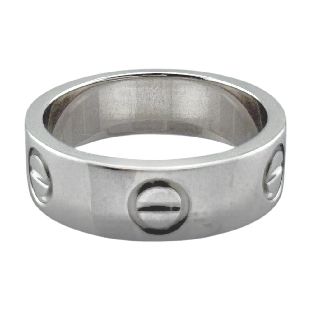 CARTIER RING K18 WHITE GOLD LOVE (1 of 1)