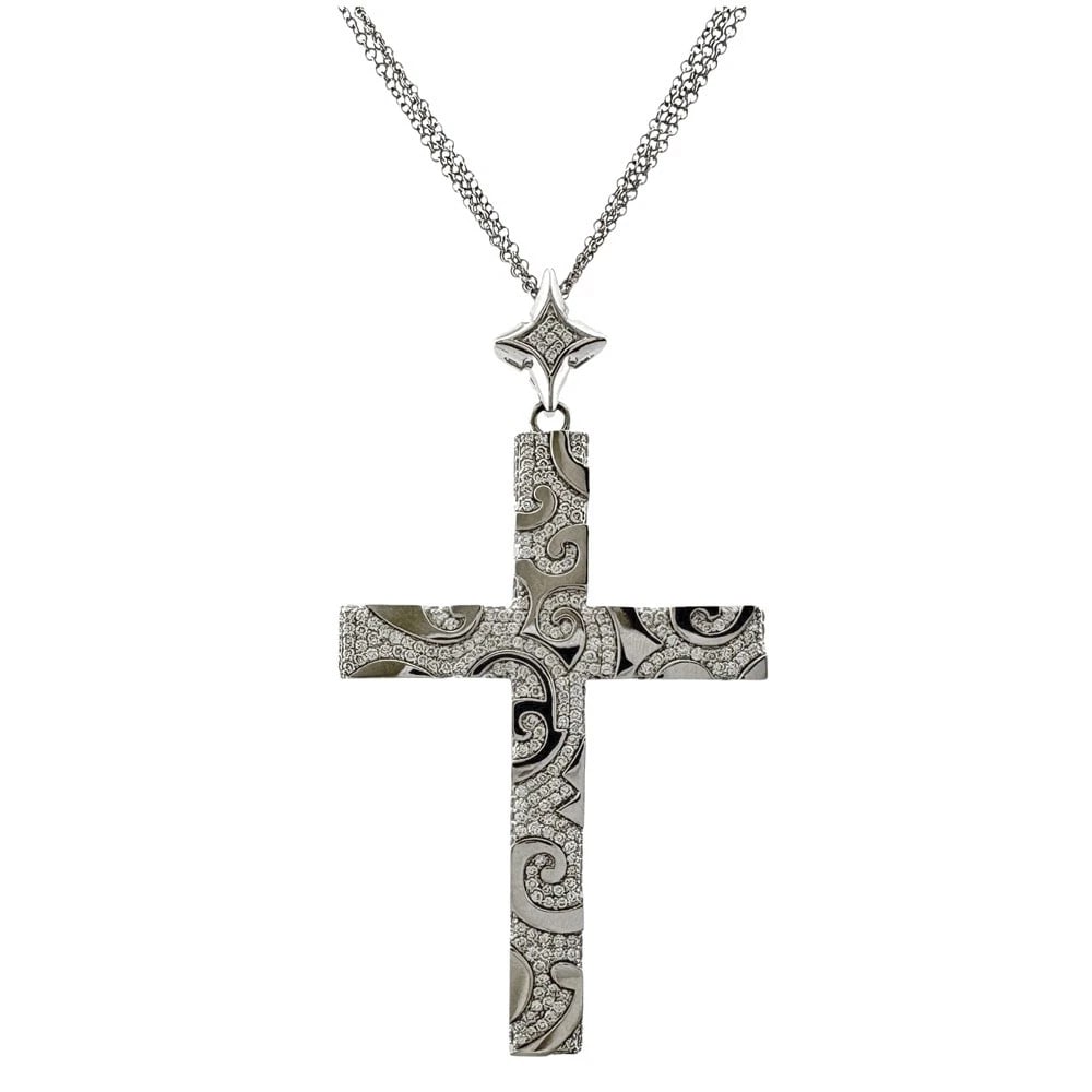 PONTE VECCHIO NECKLACE K18 WHITE GOLD DIAMOND (1 of 7)