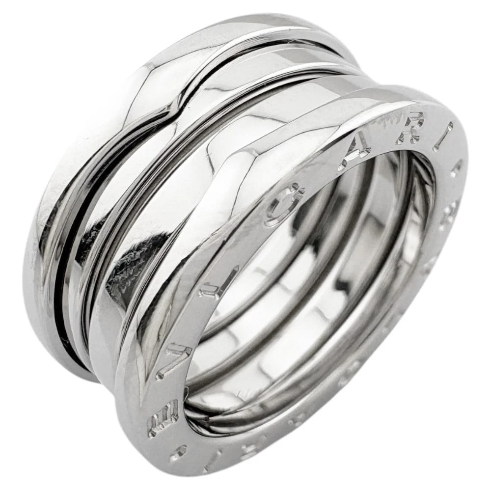 BVLGARI RING K18 WHITE GOLD BEE ZERO ONE: BVLGARI Ring K18 white gold Bee Zero One Brand: BVLGARI Type: Ring Material: K18 white gold Color: Silver Size: US 6 Accessories: None Accessories Notice: When purchasing pre-owned goods,