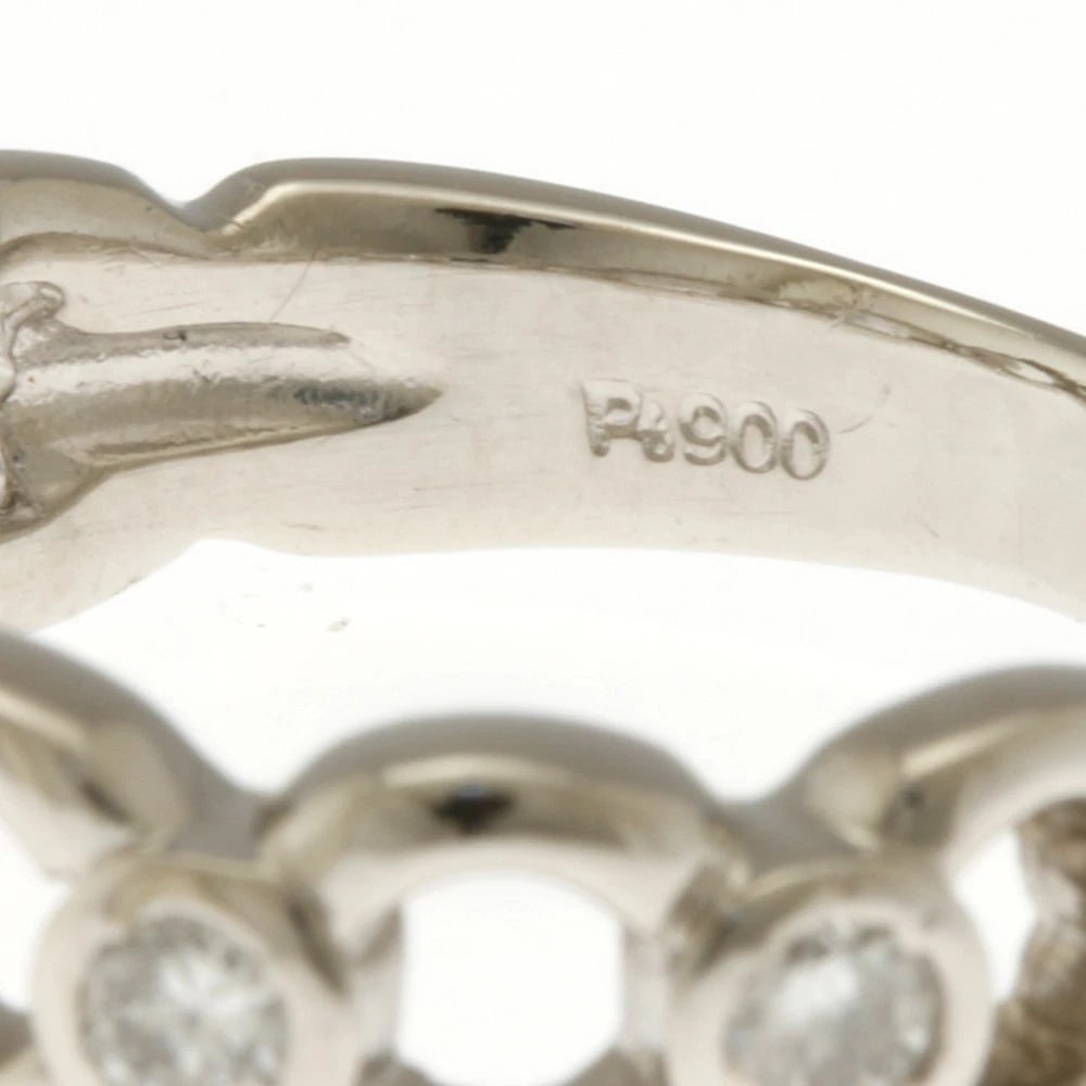 RING PT900PLATINUM DIAMOND - 4